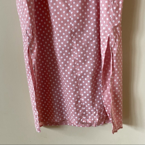 English Factory, PINK POLKA DOT MIDI DRESS, Large - Picture 5 of 15
